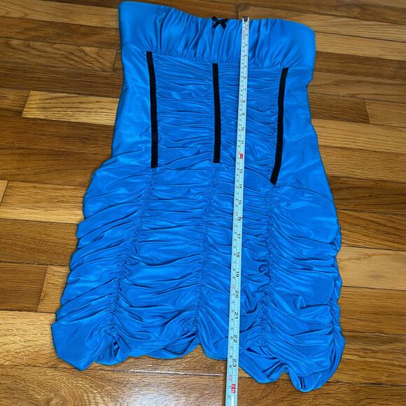 Y2K Vintage Icon Coquette Bodycon Dollette Homecoming formal strapless size M - Picture 8 of 12